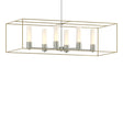 Hubbardton Forge 2018 Sterling Modern Brass Opal Glass (GG) Multi Portico Pendant