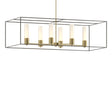 Hubbardton Forge 2018 Modern Brass Dark Smoke Opal Glass (GG) Multi Portico Pendant