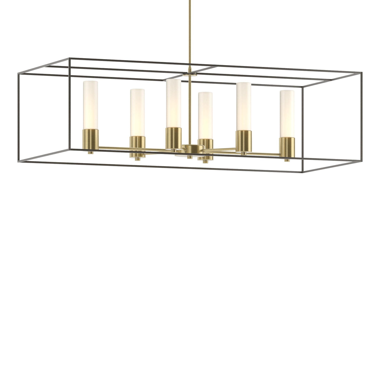 Hubbardton Forge 2018 Modern Brass Dark Smoke Opal Glass (GG) Multi Portico Pendant