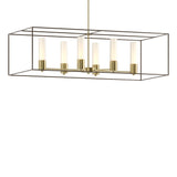 Hubbardton Forge 2018 Modern Brass Bronze Opal Glass (GG) Multi Portico Pendant