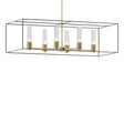 Hubbardton Forge 2018 Modern Brass Dark Smoke Seeded Clear Glass (II) Multi Portico Pendant