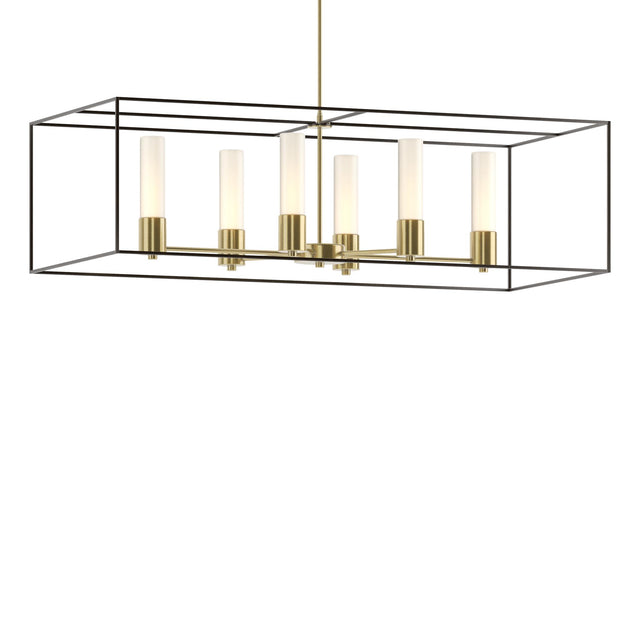 Hubbardton Forge 2018 Modern Brass Oil Rubbed Bronze Opal Glass (GG) Multi Portico Pendant