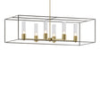 Hubbardton Forge 2018 Modern Brass Oil Rubbed Bronze Seeded Clear Glass (II) Multi Portico Pendant