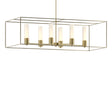 Hubbardton Forge 2018 Modern Brass Soft Gold Opal Glass (GG) Multi Portico Pendant