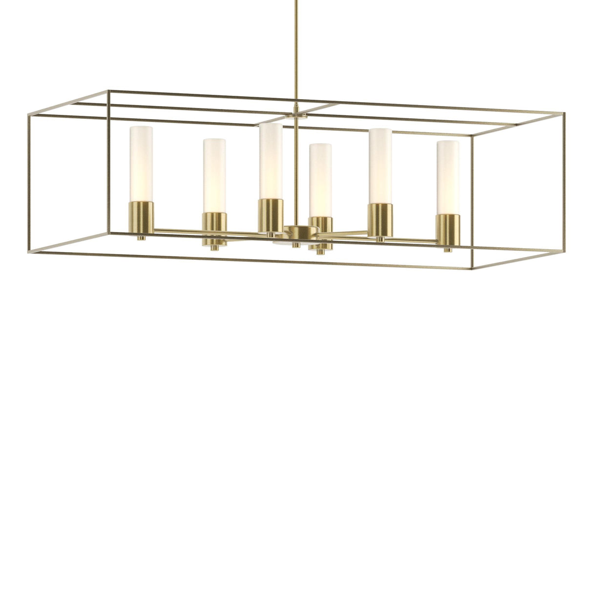 Hubbardton Forge 2018 Modern Brass Soft Gold Opal Glass (GG) Multi Portico Pendant