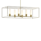 Hubbardton Forge 2018 Modern Brass Soft Gold Opal Glass (GG) Multi Portico Pendant