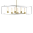Hubbardton Forge 2018 Modern Brass Vintage Platinum Opal Glass (GG) Multi Portico Pendant