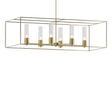 Hubbardton Forge 2018 Modern Brass Soft Gold Seeded Clear Glass (II) Multi Portico Pendant