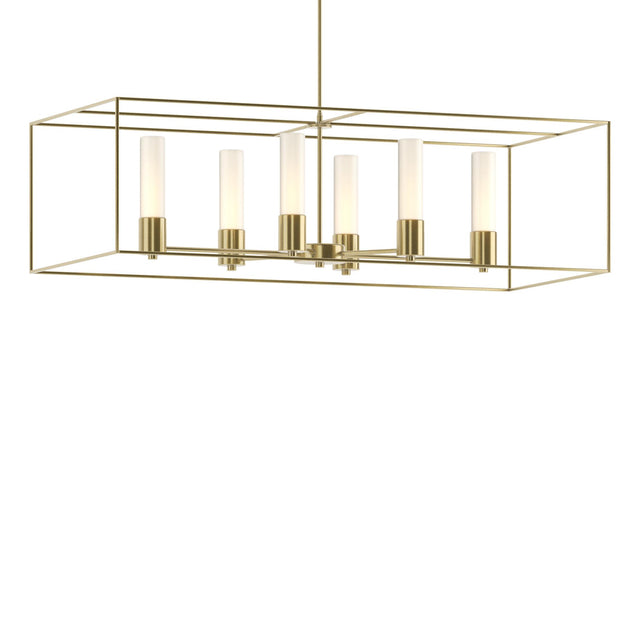 Hubbardton Forge 2018 Modern Brass Modern Brass Opal Glass (GG) Multi Portico Pendant