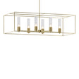 Hubbardton Forge 2018 Modern Brass Modern Brass Seeded Clear Glass (II) Multi Portico Pendant