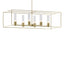 Hubbardton Forge 2018 Modern Brass Modern Brass Seeded Clear Glass (II) Multi Portico Pendant