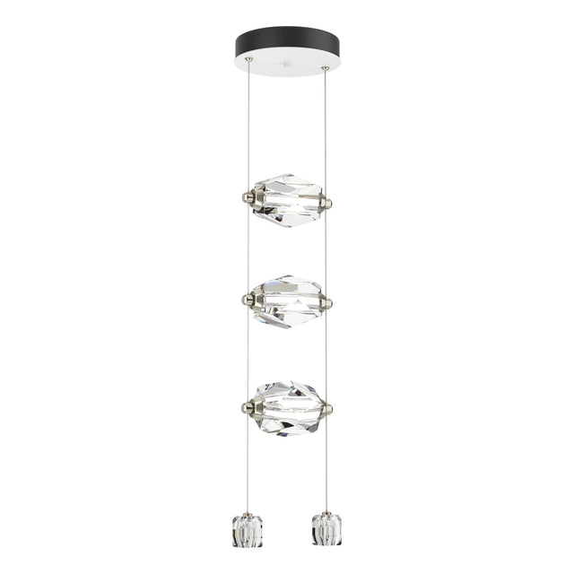 Hubbardton Forge 2023 White Crystal Standard Gatsby 3-Light LED Pendant