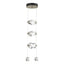 Hubbardton Forge 2023 Soft Gold Crystal Standard Gatsby 3-Light LED Pendant