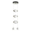 Hubbardton Forge 2023 Sterling Crystal Standard Gatsby 3-Light LED Pendant