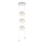 Hubbardton Forge 2023 White Opal Glass (GG) Standard Abacus 3-Light LED Pendant