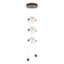 Hubbardton Forge 2023 Bronze Opal Glass (GG) Standard Abacus 3-Light LED Pendant