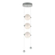 Hubbardton Forge 2023 Vintage Platinum Opal Glass (GG) Standard Abacus 3-Light LED Pendant