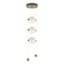Hubbardton Forge 2023 Soft Gold Opal Glass (GG) Standard Abacus 3-Light LED Pendant