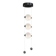 Hubbardton Forge 2023 Ink Opal Glass (GG) Standard Abacus 3-Light LED Pendant