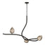 Hubbardton Forge 2023 Black Floret Glass (CA) Floret Pendant