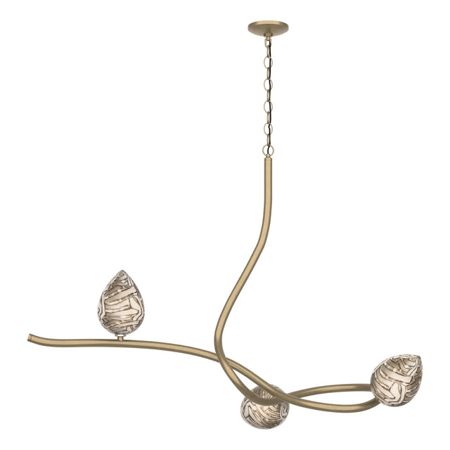 Hubbardton Forge 2023 Soft Gold Floret Glass (CA) Floret Pendant