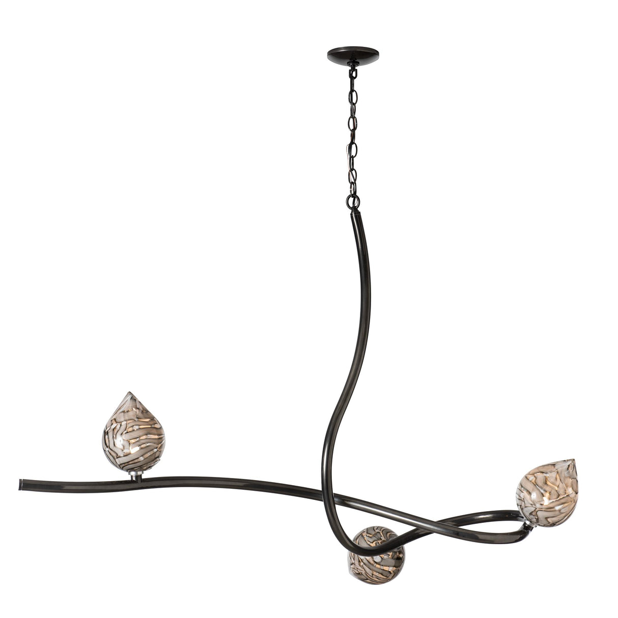 Hubbardton Forge 2023 Ink Floret Glass (CA) Floret Pendant