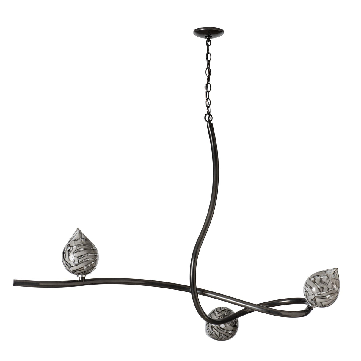 Hubbardton Forge 2023 Ink Floret Glass (CA) Floret Pendant