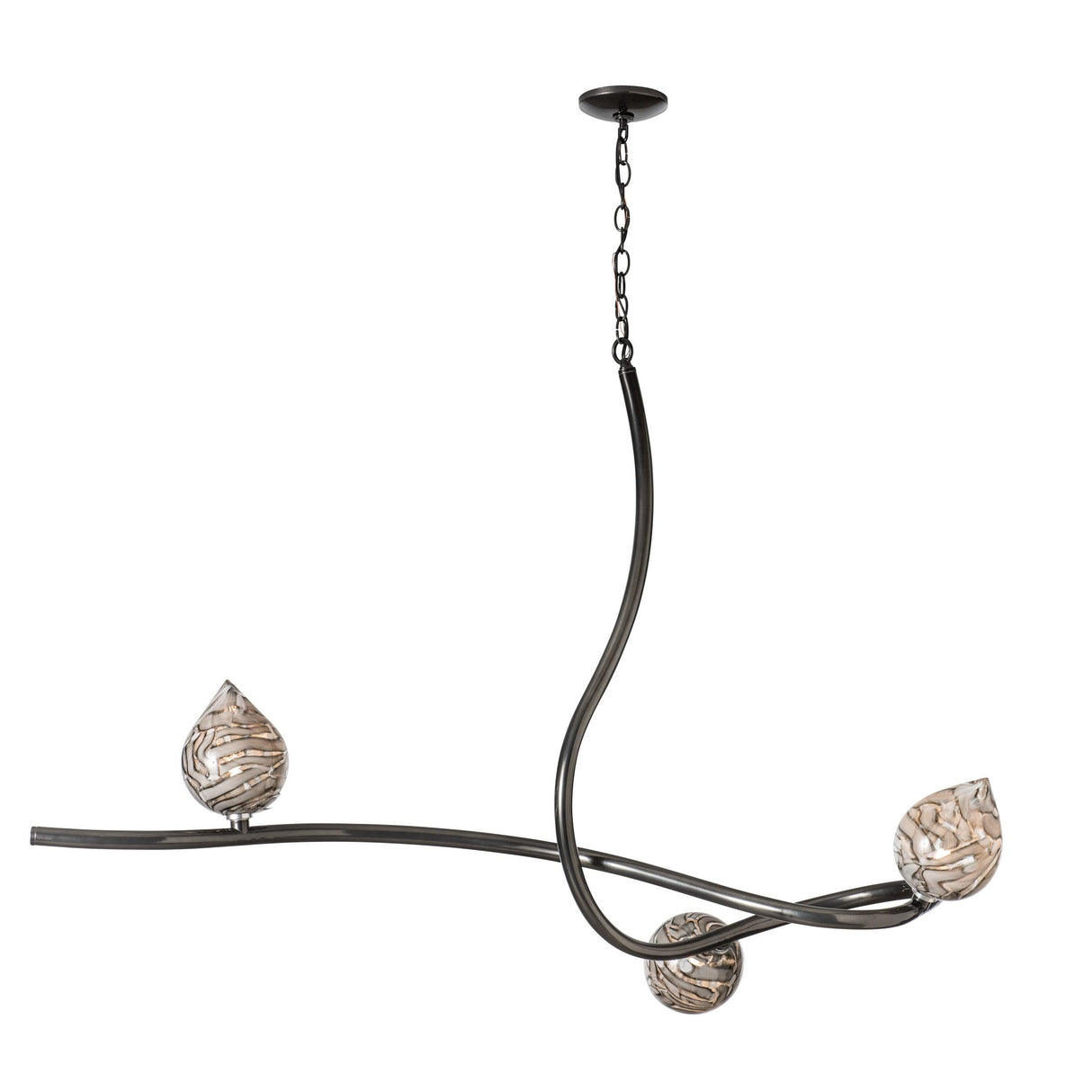 Hubbardton Forge 2023 Ink Floret Glass (CA) Floret Pendant