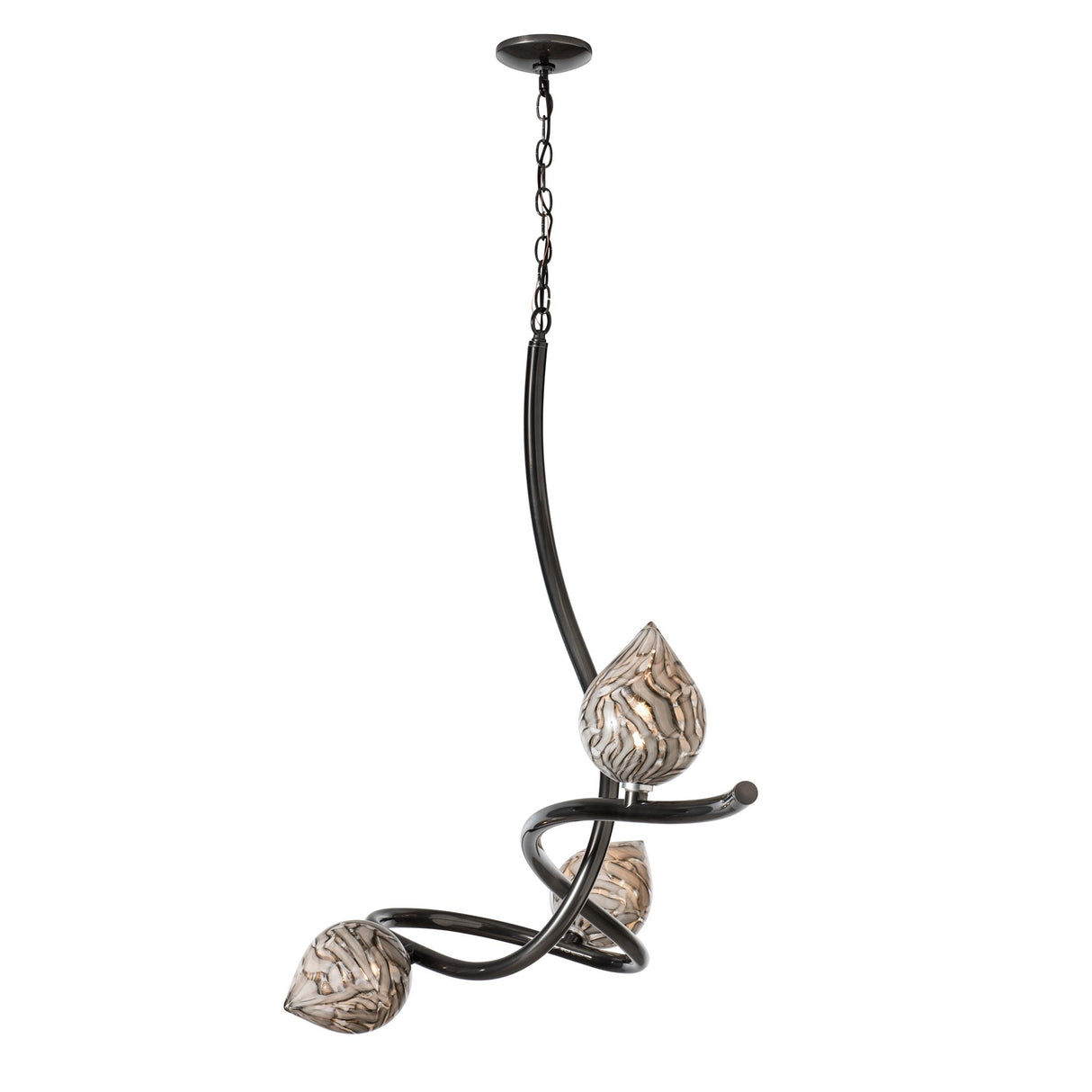 Hubbardton Forge 2023 Ink Floret Glass (CA) Floret Pendant