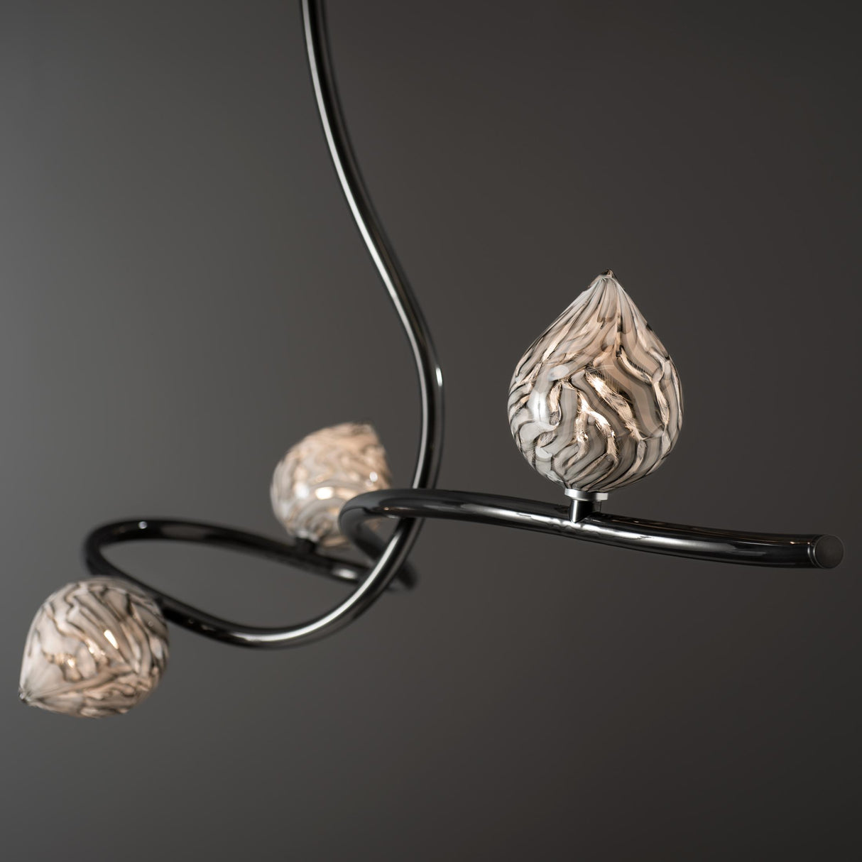 Hubbardton Forge 2023 Ink Floret Glass (CA) Floret Pendant