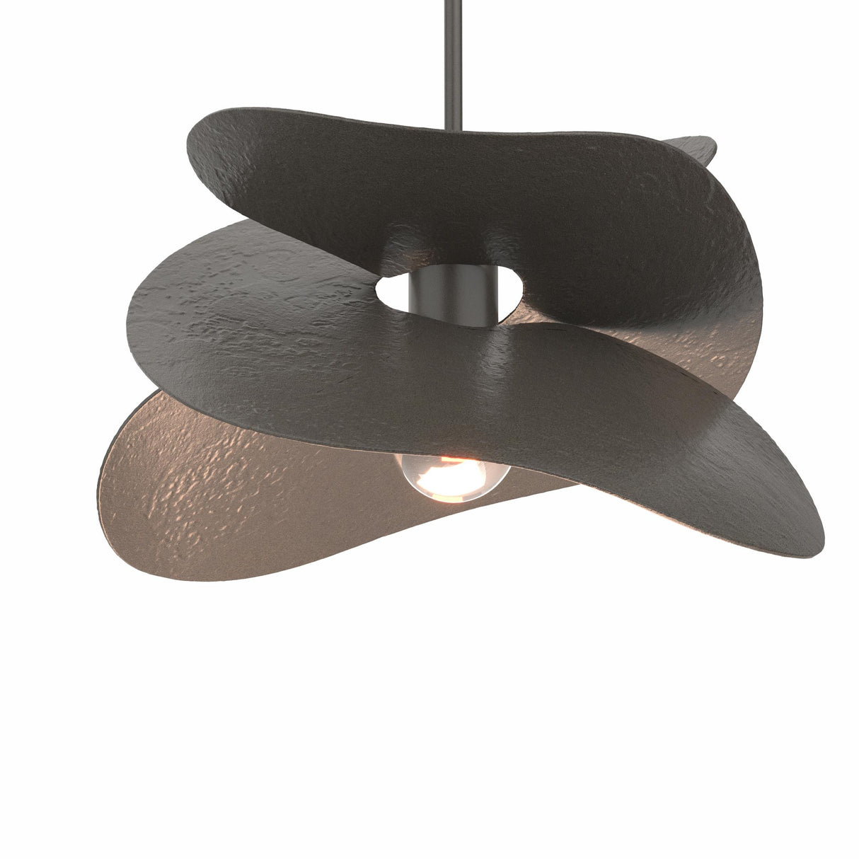 Hubbardton Forge 2020 Dark Smoke Multi Hibiscus Small Pendant