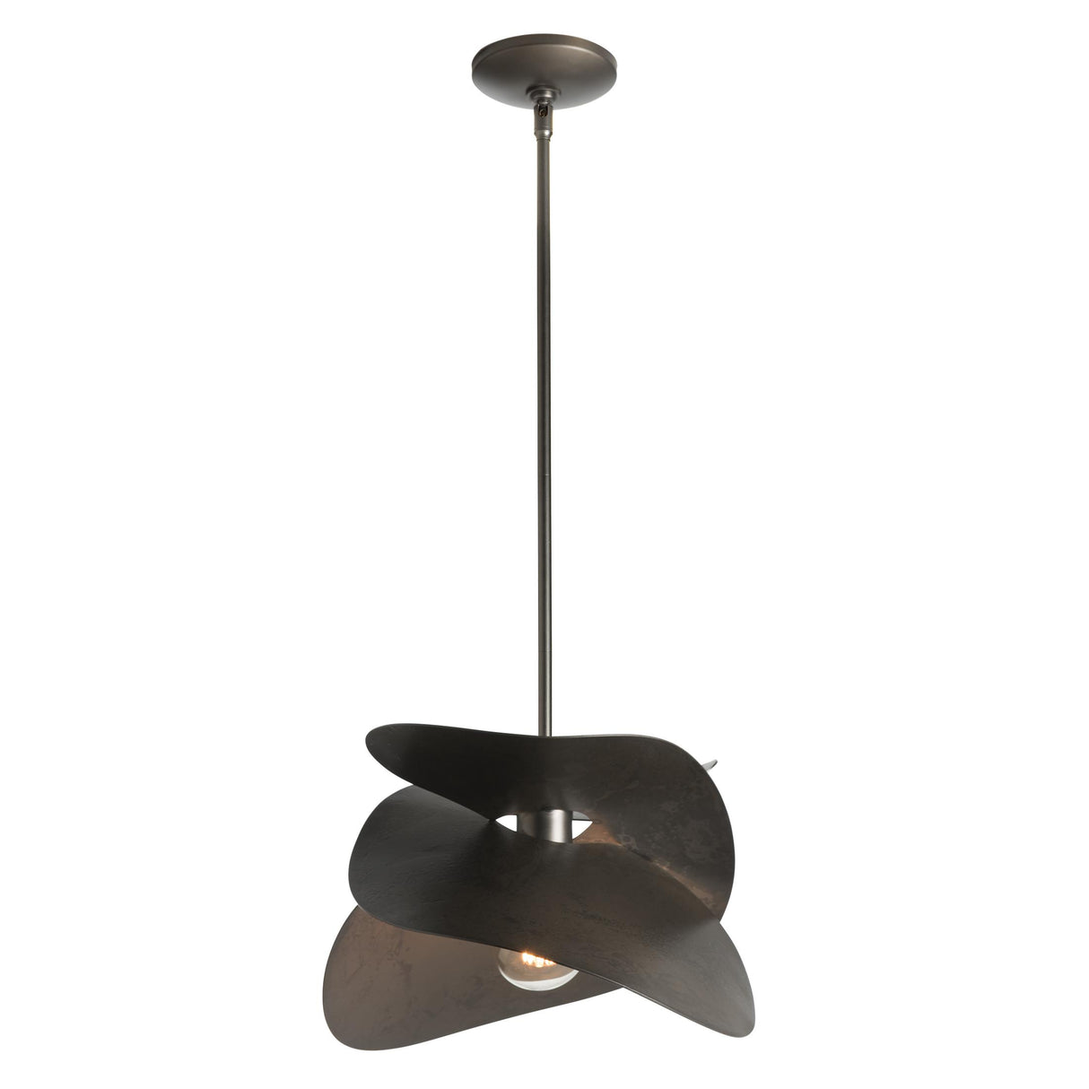 Hubbardton Forge 2020 Dark Smoke Multi Hibiscus Small Pendant