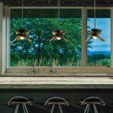 Hubbardton Forge 2020 Dark Smoke Multi Hibiscus Small Pendant