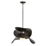 Hubbardton Forge 2020 Dark Smoke Multi Hibiscus Large Pendant
