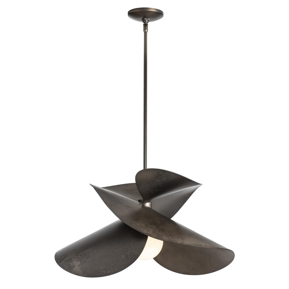 Hubbardton Forge 2020 Dark Smoke Multi Hibiscus Large Pendant