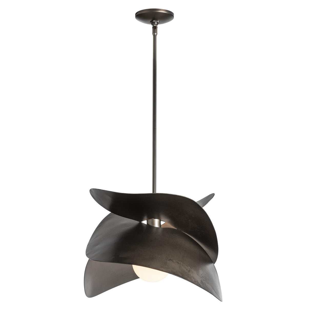 Hubbardton Forge 2020 Dark Smoke Multi Hibiscus Large Pendant