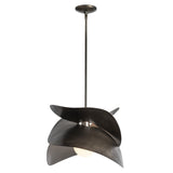 Hubbardton Forge 2020 Dark Smoke Multi Hibiscus Large Pendant