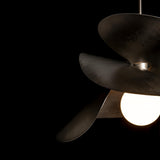 Hubbardton Forge 2020 Dark Smoke Multi Hibiscus Large Pendant