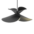 Hubbardton Forge 2020 Black Multi Hibiscus Large Pendant