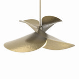 Hubbardton Forge 2020 Modern Brass Multi Hibiscus Large Pendant