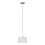 Hubbardton Forge 2008 White Flax Shade (SE) Multi Exos Small Single Shade Pendant