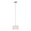 Hubbardton Forge 2008 White Flax Shade (SE) Multi Exos Small Single Shade Pendant