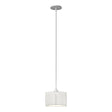 Hubbardton Forge 2008 White Natural Anna Shade (SF) Multi Exos Small Single Shade Pendant