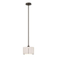 Hubbardton Forge 2008 Bronze Flax Shade (SE) Multi Exos Small Single Shade Pendant