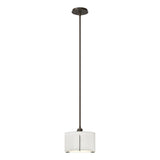 Hubbardton Forge 2008 Bronze Natural Anna Shade (SF) Multi Exos Small Single Shade Pendant