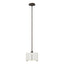 Hubbardton Forge 2008 Bronze Natural Anna Shade (SF) Multi Exos Small Single Shade Pendant