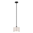 Hubbardton Forge 2008 Black Flax Shade (SE) Multi Exos Small Single Shade Pendant