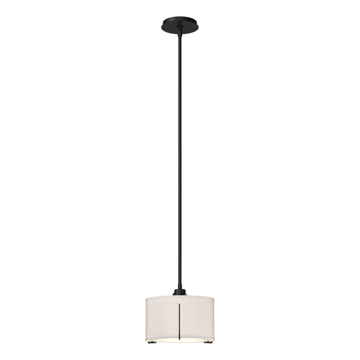 Hubbardton Forge 2008 Black Flax Shade (SE) Multi Exos Small Single Shade Pendant