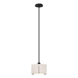 Hubbardton Forge 2008 Black Flax Shade (SE) Multi Exos Small Single Shade Pendant