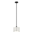Hubbardton Forge 2008 Black Natural Anna Shade (SF) Multi Exos Small Single Shade Pendant